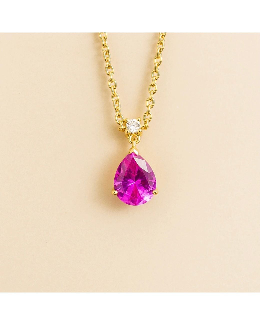 Juvetti Pink Pisa Medium Pendant Necklace