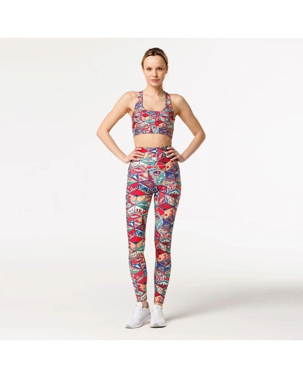 Aloha From Deer Red Pandora's Box Highwaist Leggings