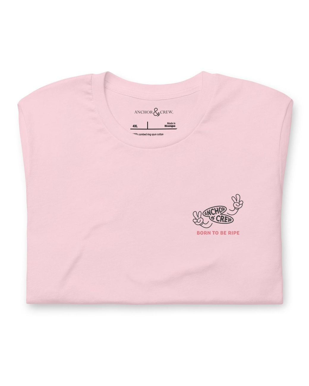 Anchor and Crew Pink Cotton Ripe Avocado Dial-A-Local Organic Cotton T-Shirt for men