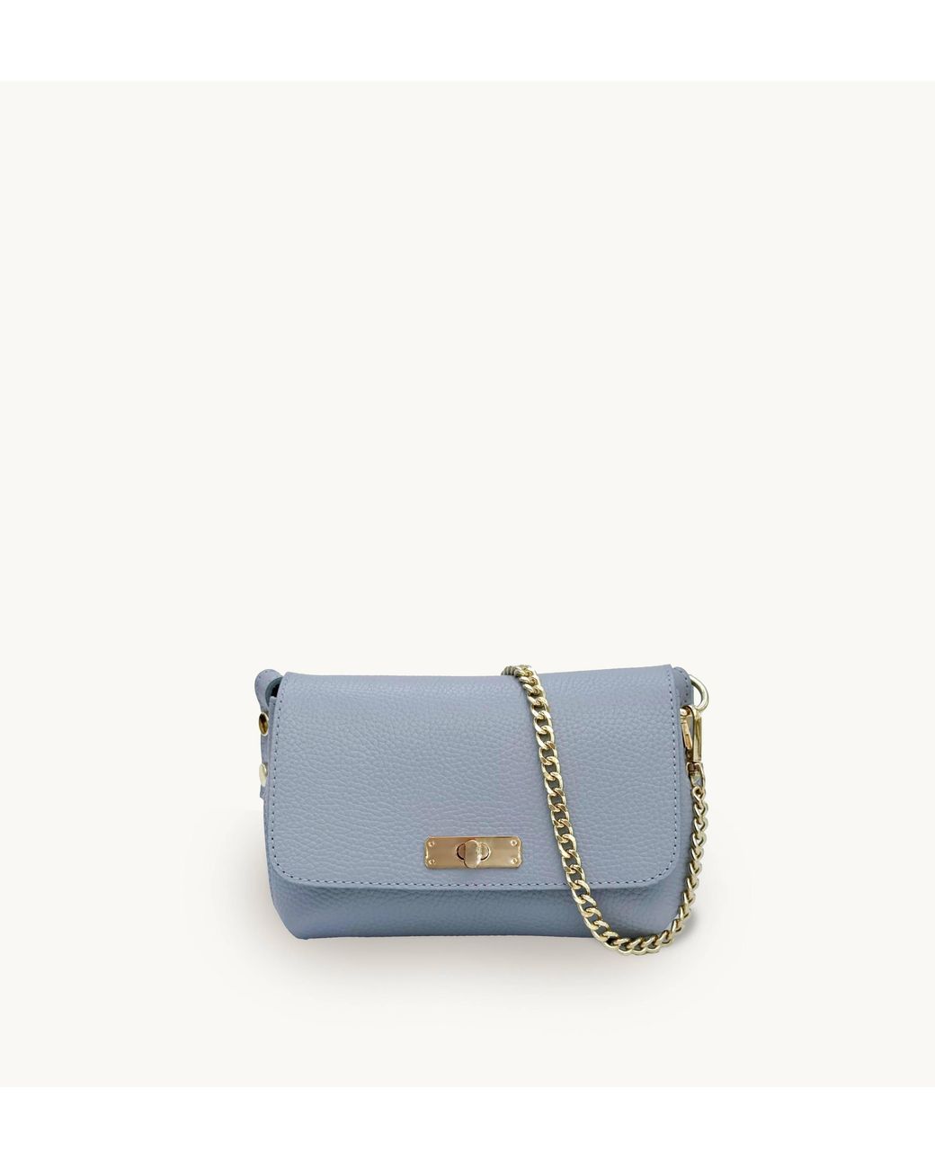 Apatchy London Blue The Maisie Mini Sky Leather Bag