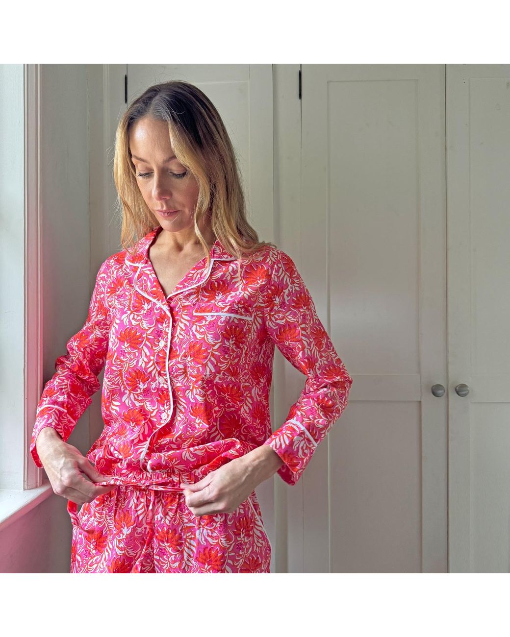 Lime Tree Design Pink Pyjamas