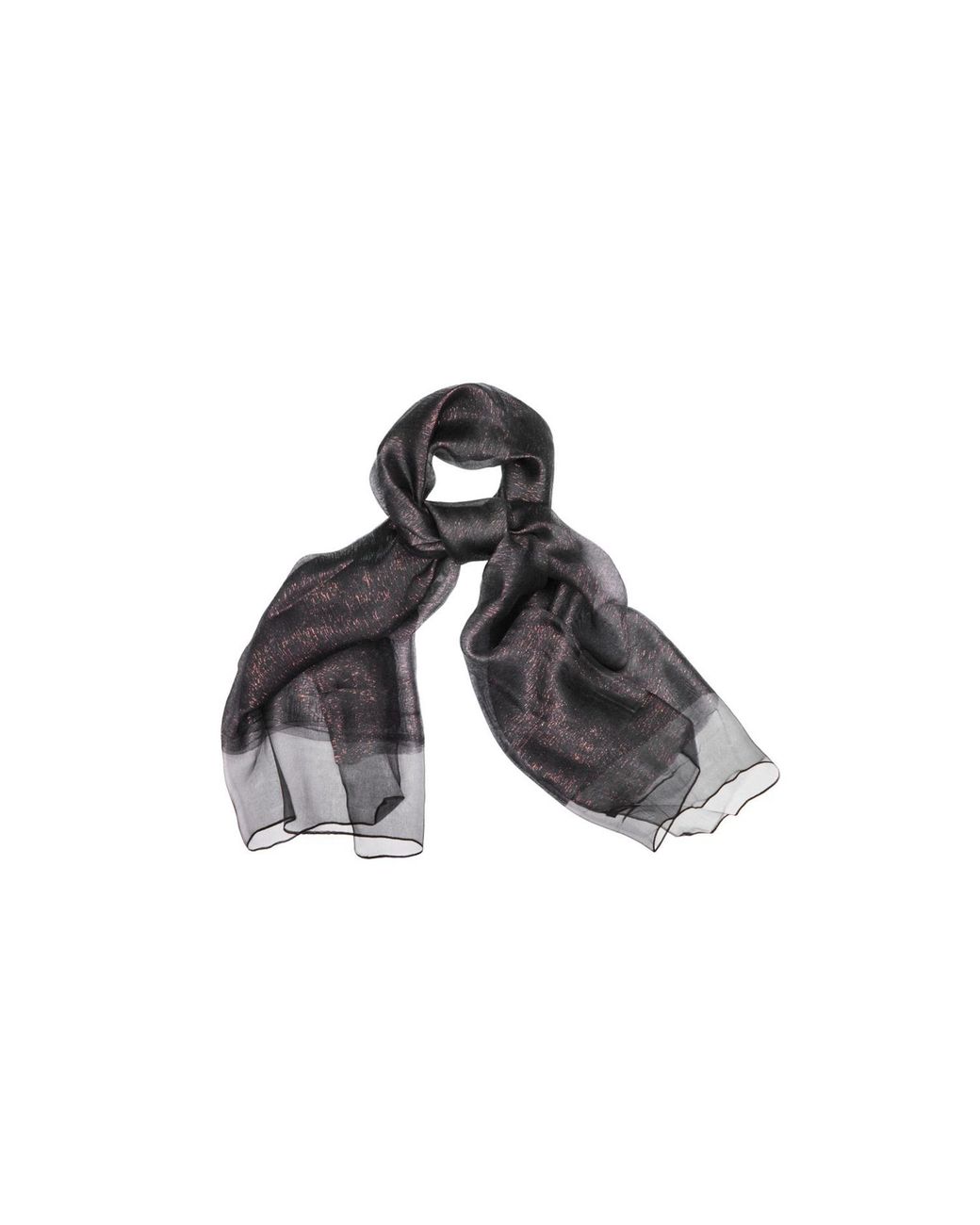 Saachi Gray Silk Sparkle Wrap Scarf