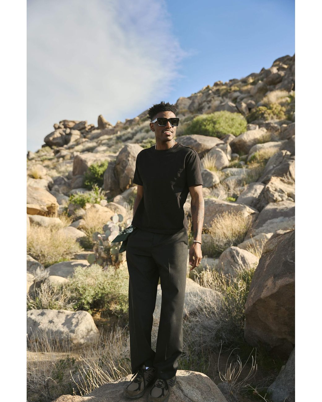 Éclectique Black Crewneck T-Shirt for men