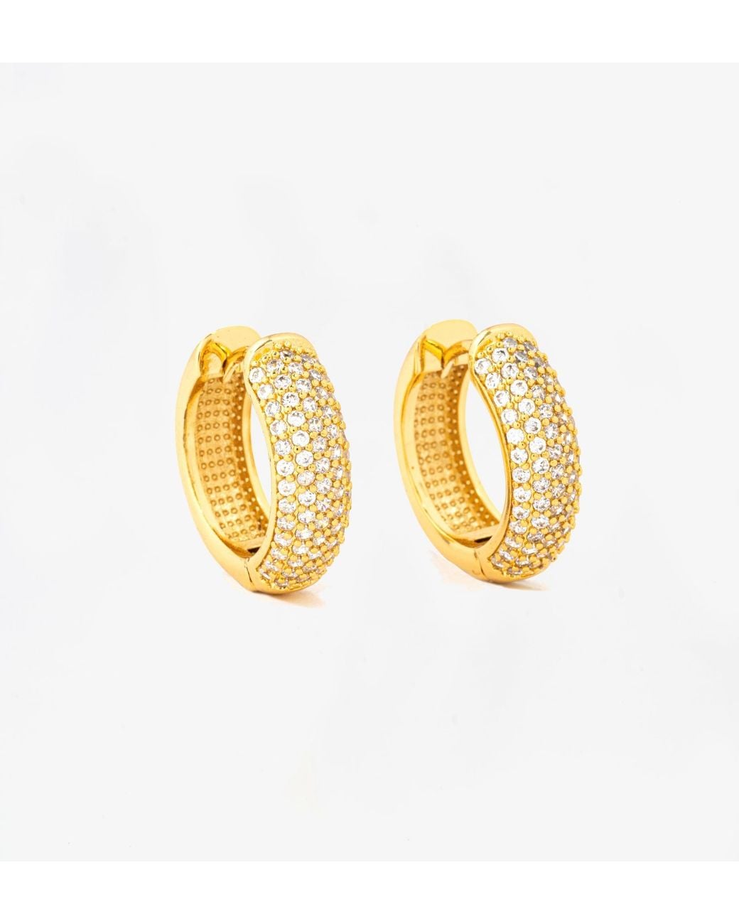 Uchi and Soto Kin Pave Earrings in Metallic | Lyst