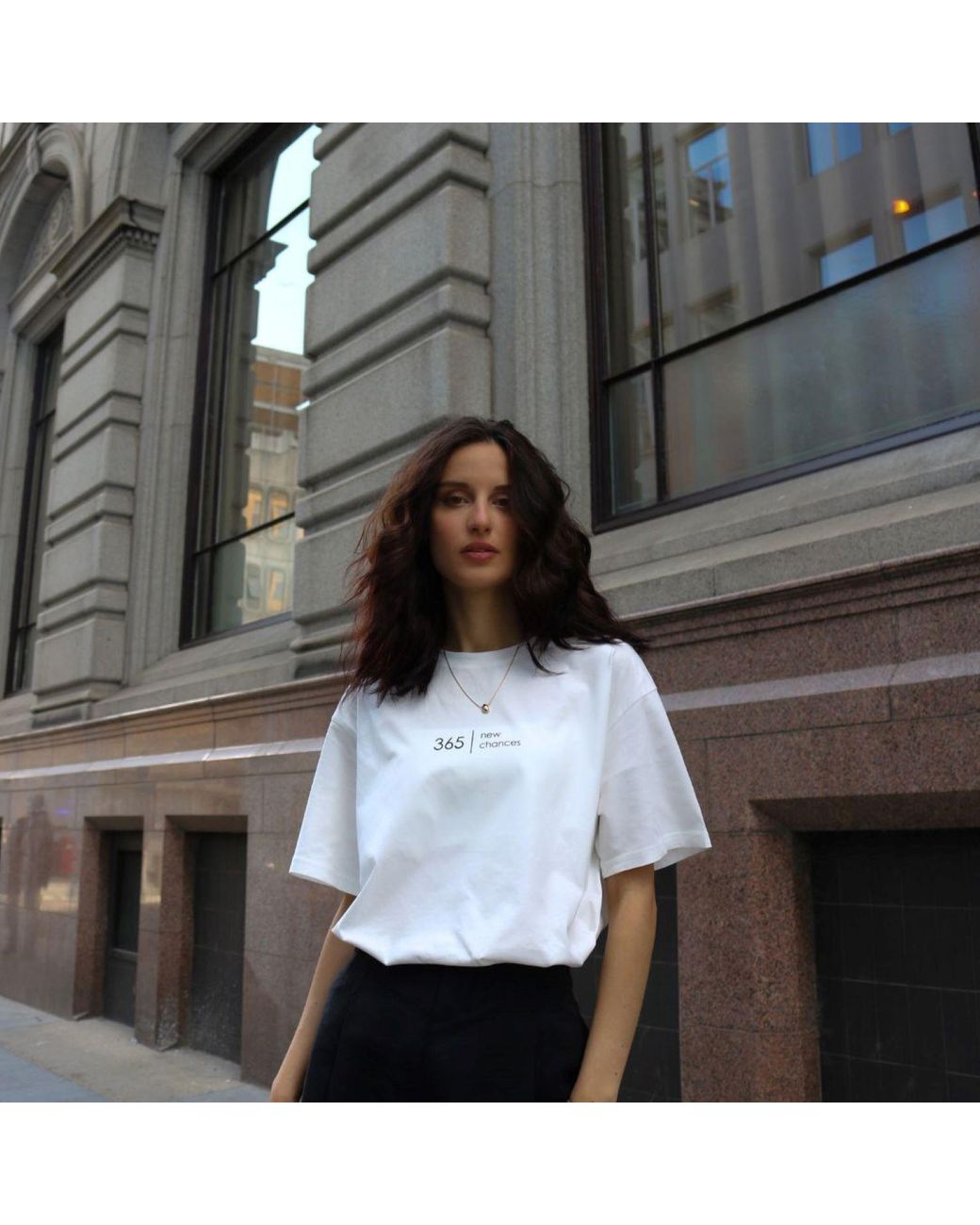 Mimhi Maison White Oversized Off- Cotton T-Shirt