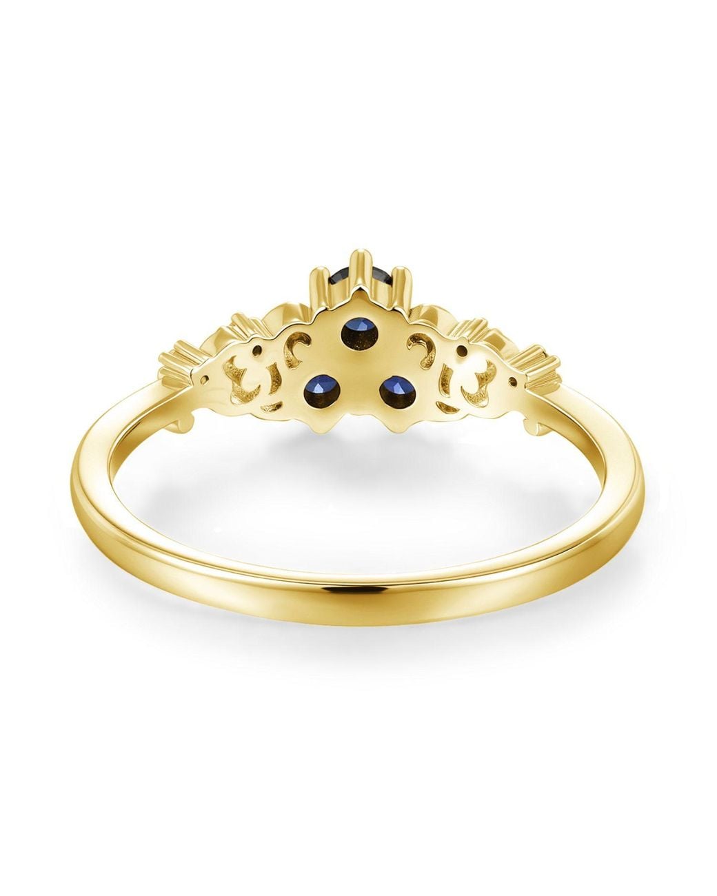Azura Jewelry New York Blue Sapphire Of The Waterborn Ring Vermeil