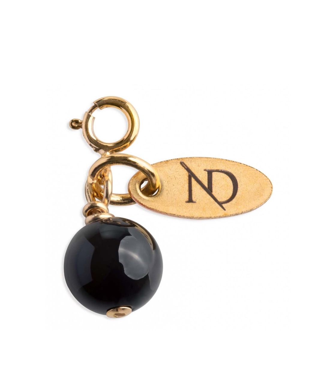 N'damus London Metallic Onyx Gemstone & Charm