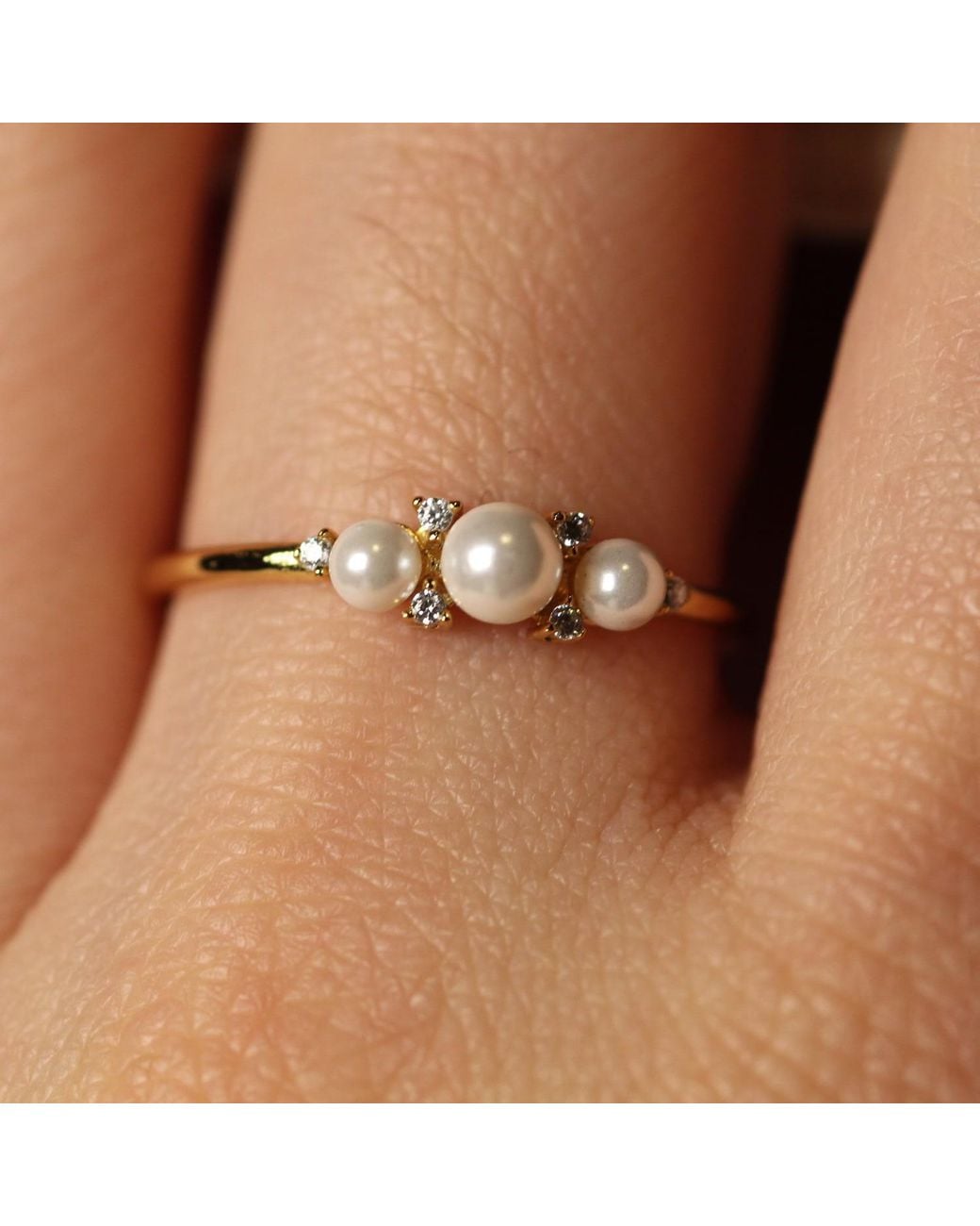 VicStoneNYC Fine Jewelry Metallic Natural Akoya Pearl And Diamond Ring