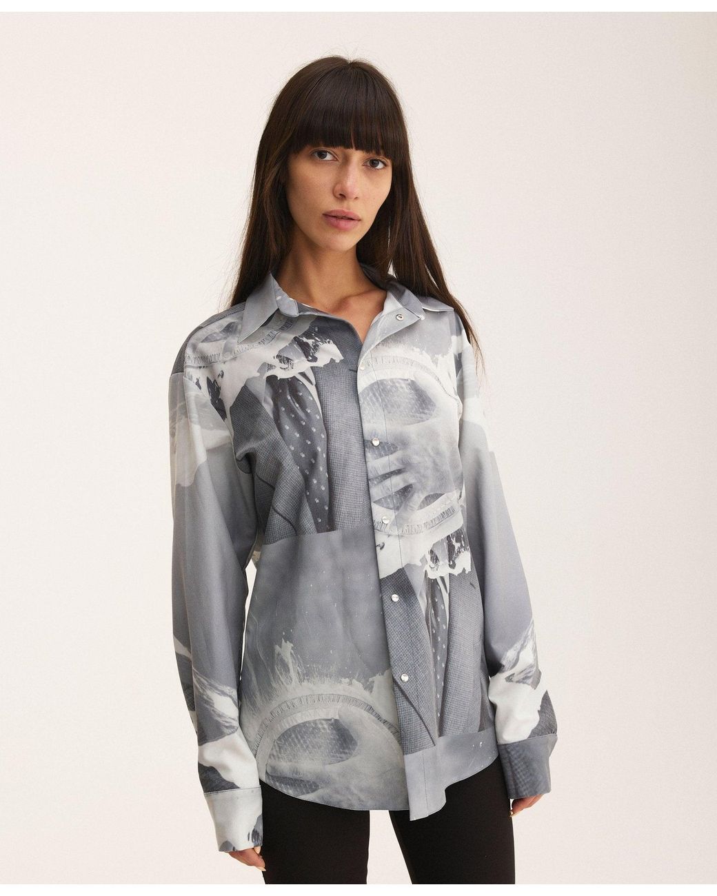 mysimplicated Metallic Long Sleeve Shirt