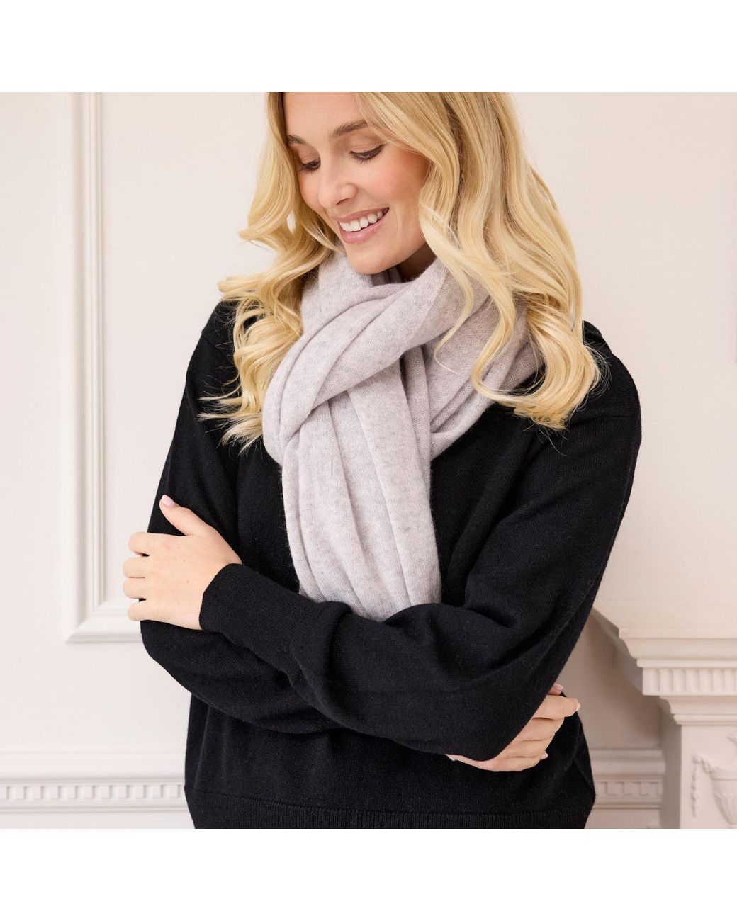 Cove Gray Lola Cashmere Travel Wrap