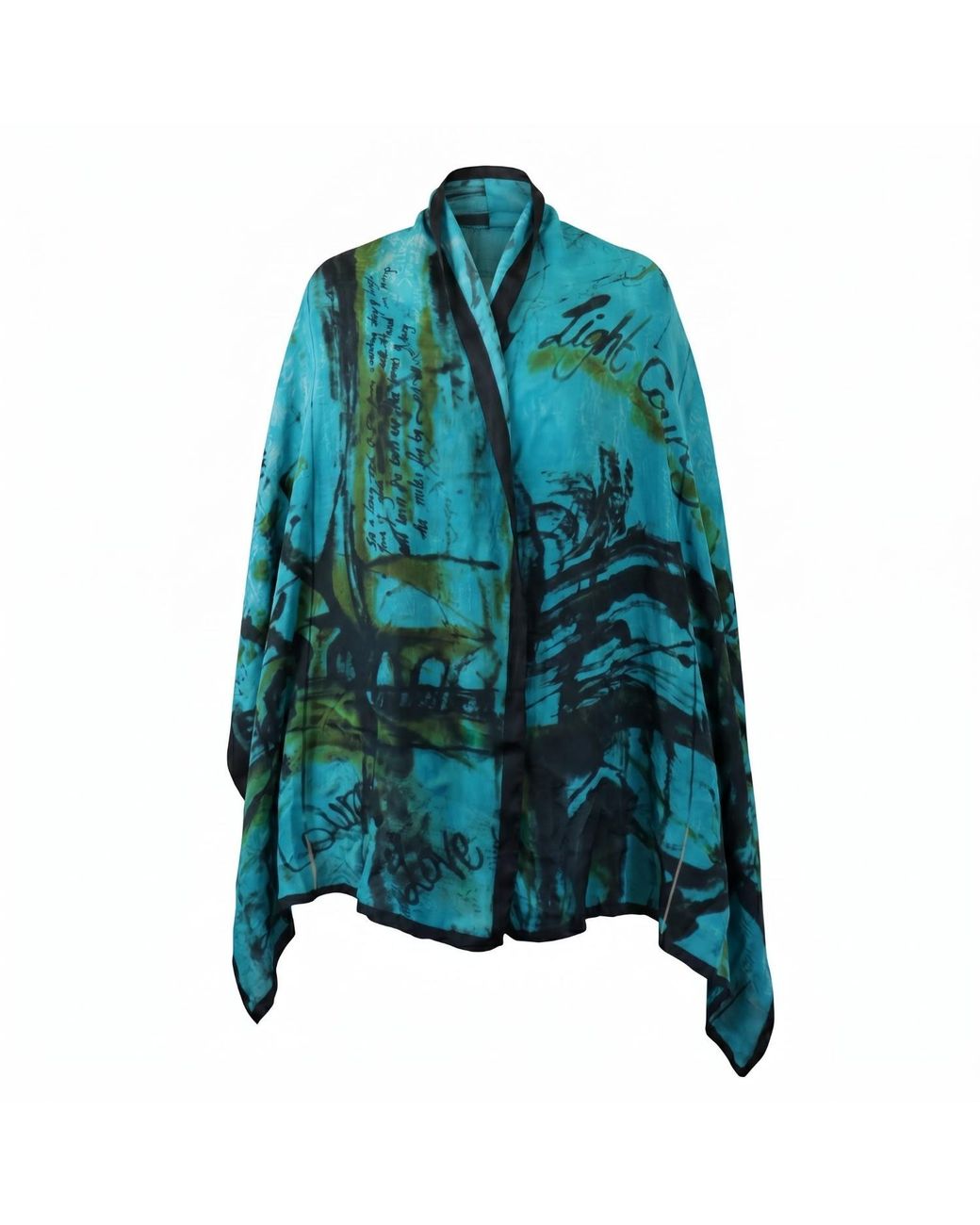 Saniya Khan Blue Long Road To Freedom Scarf