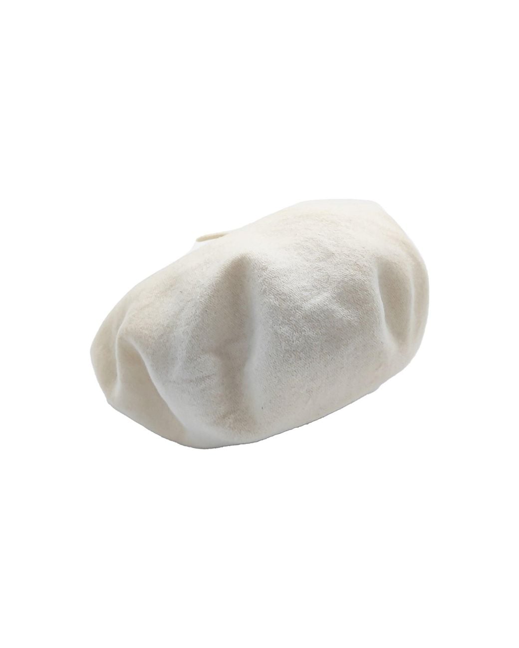 DORIA 1905 White Wool Felt Basque Cap