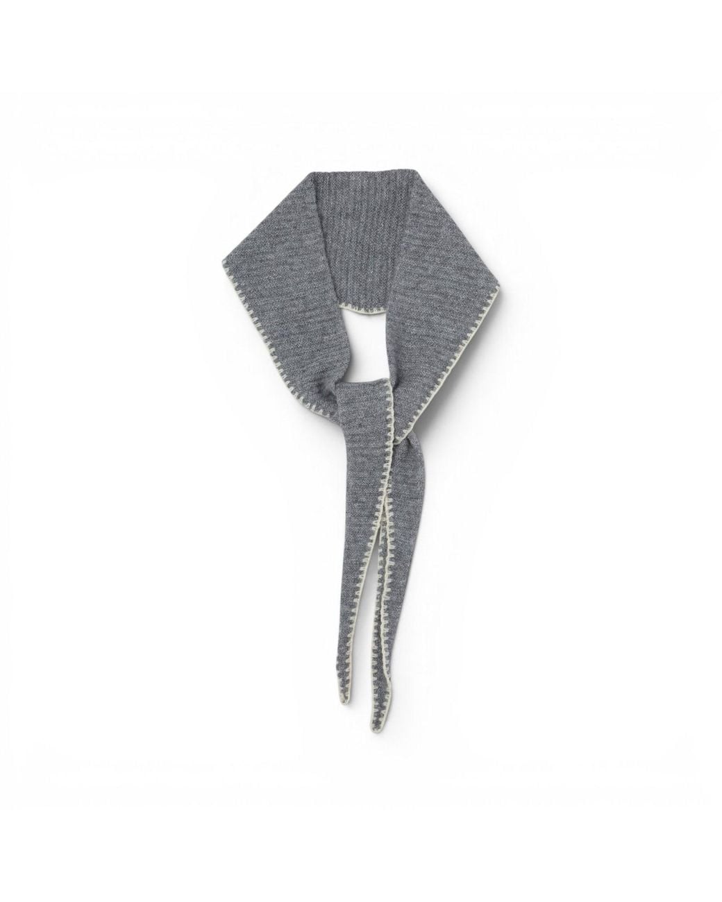 Loom & Cove Gray 100% Cashmere Triangle Scarf