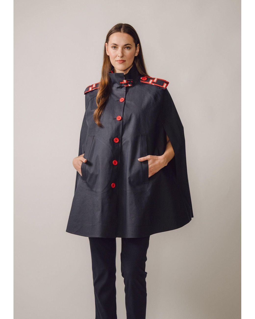 BEIRA Blue Nadia Waterproof Cape And Silk