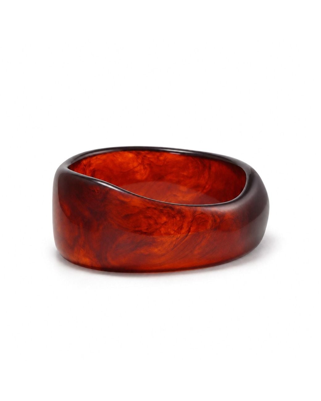 Hye Jane Jewelry Red Tortoise Forma Bangle