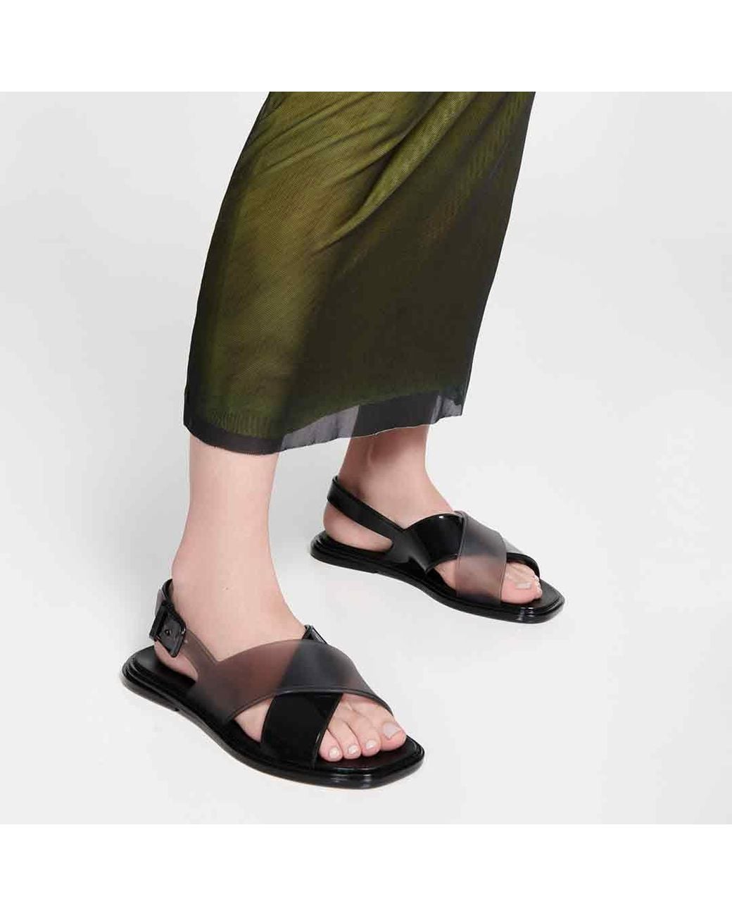 Melissa Black Cleo Sandal