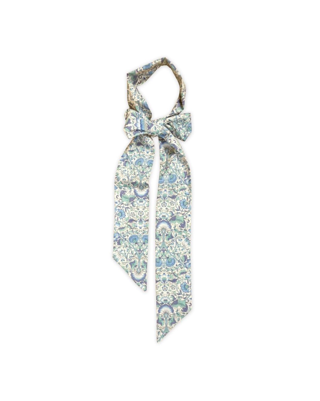 Lime Tree Design Blue Skinny Scarf Lodden Morris Collection