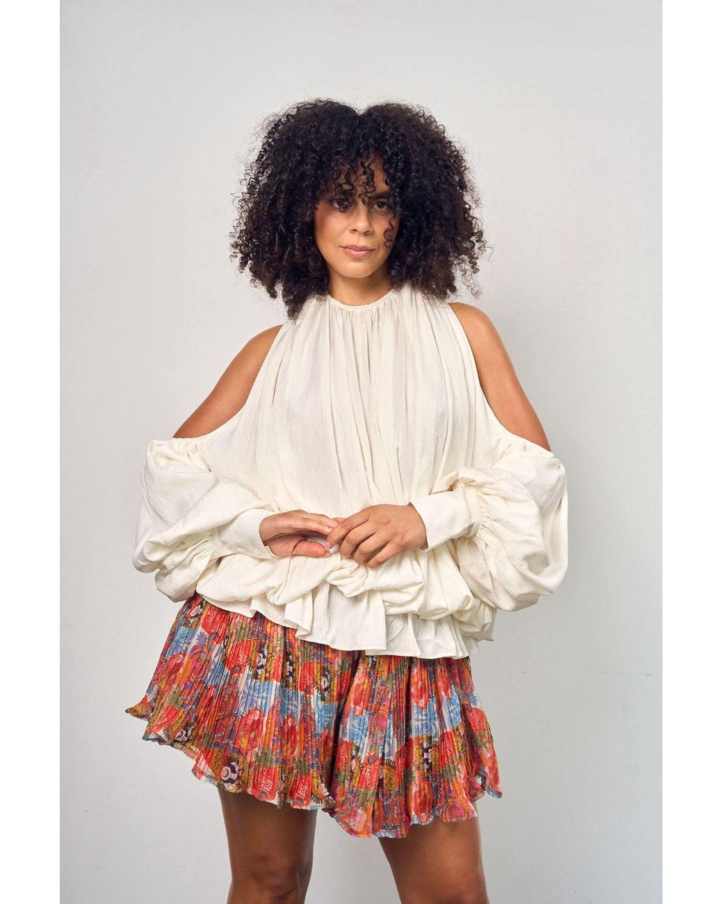 Mohala Grey Natural Neutrals Onaha Blouse
