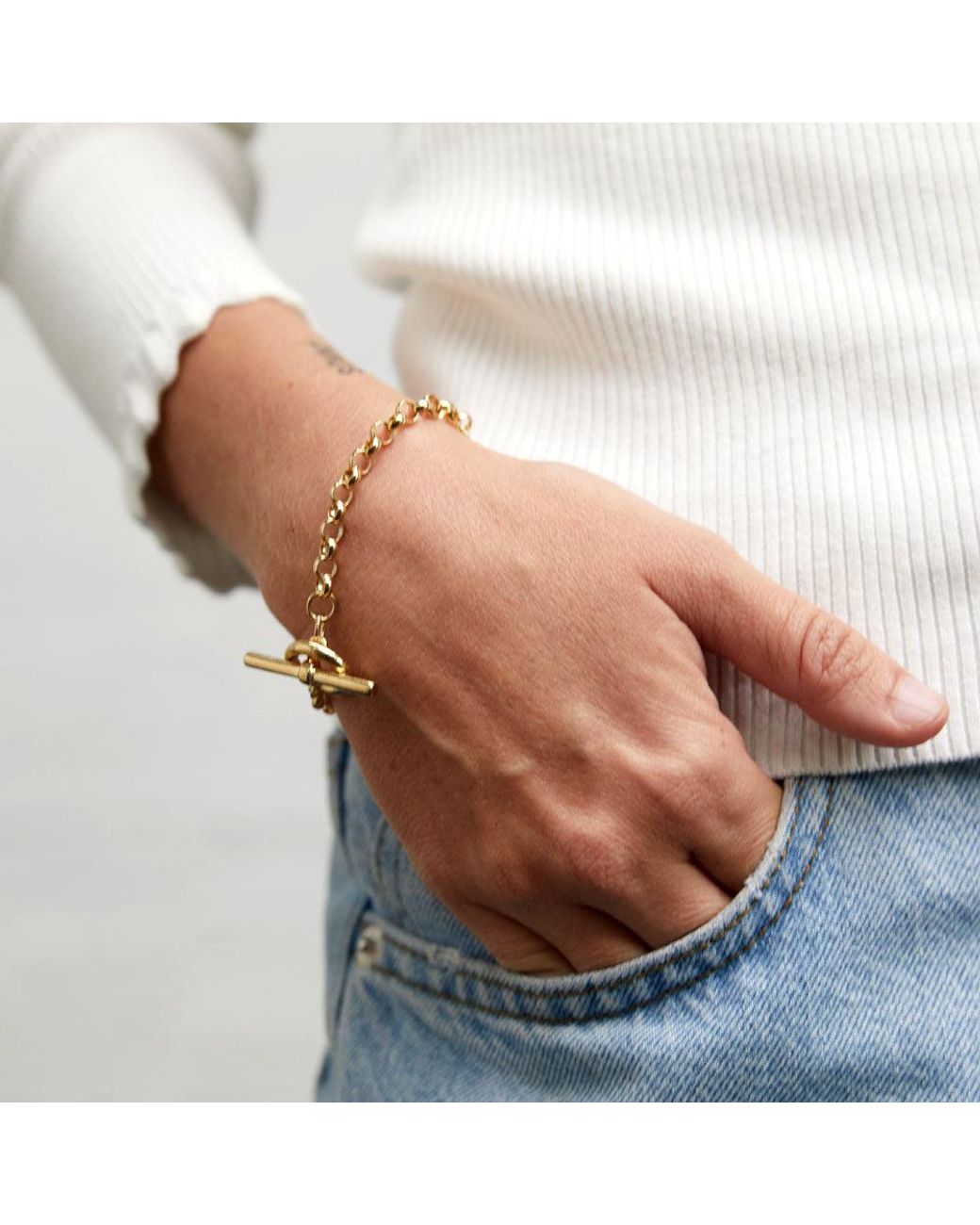Auree Jewellery Metallic Fernshaw T-Bar Belcher Bracelet
