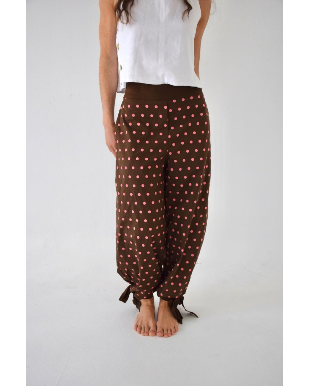 Mind Traveler Brown Lia And Polka Dot Trousers