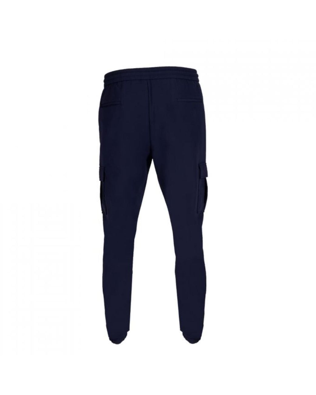 DAVID WEJ Blue Ashford Drawstring Trousers With Cargo Pockets – for men
