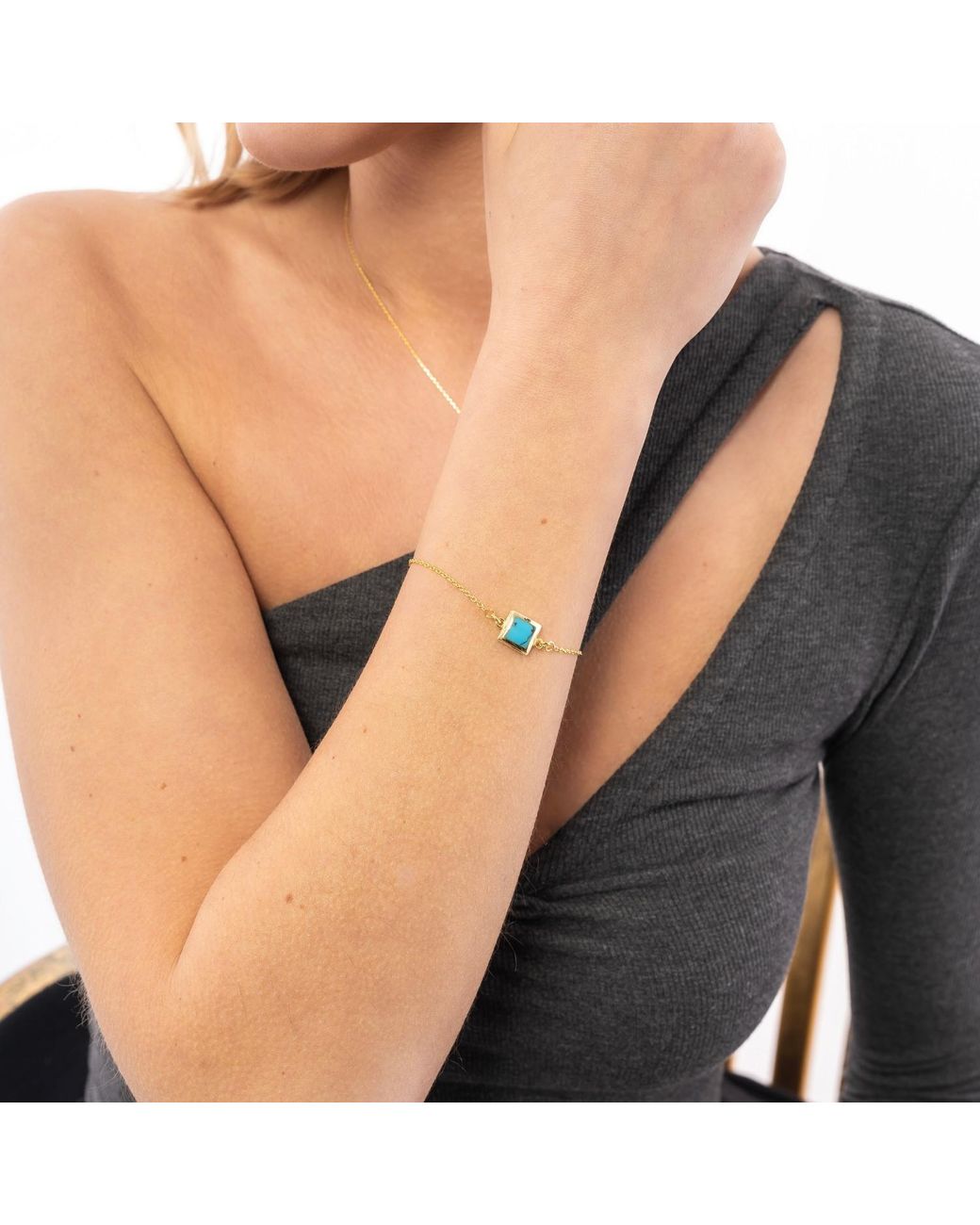 Spero London Metallic Square Sterling Bracelet
