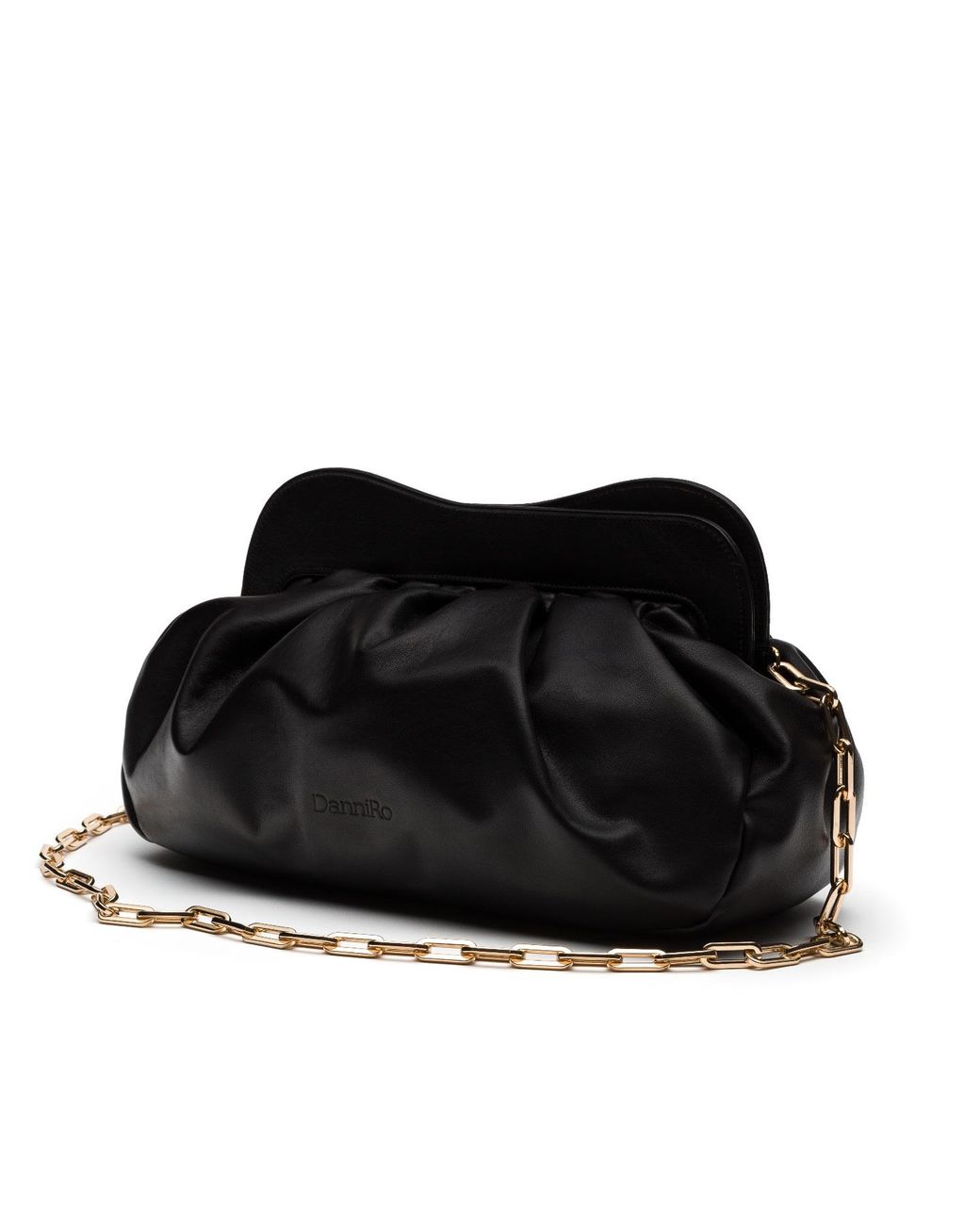Danni Ro Black Lisbon Large Clutch