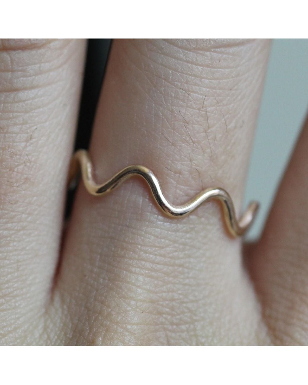 VicStoneNYC Fine Jewelry Metallic Wave Solid Ring