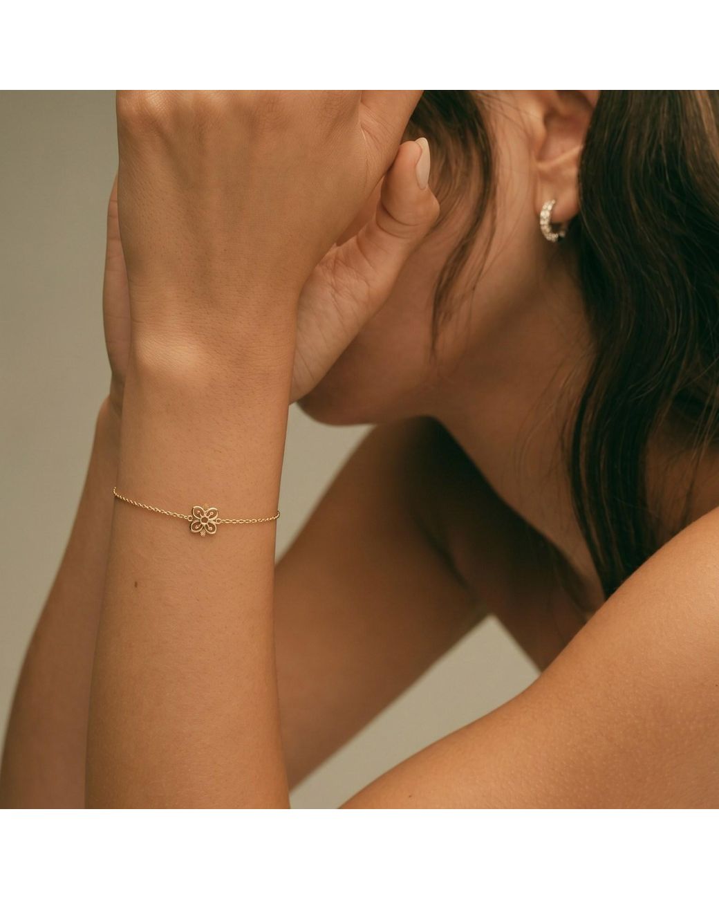 With Love Darling Metallic Bese Saka Bracelet