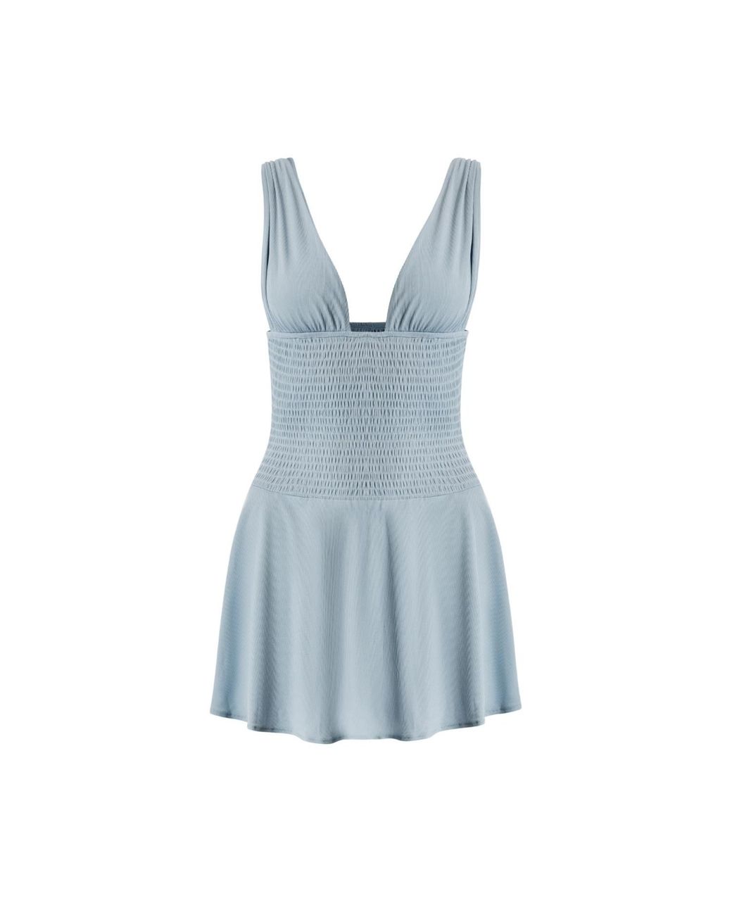 OW Collection Blue Alba Mini Dress