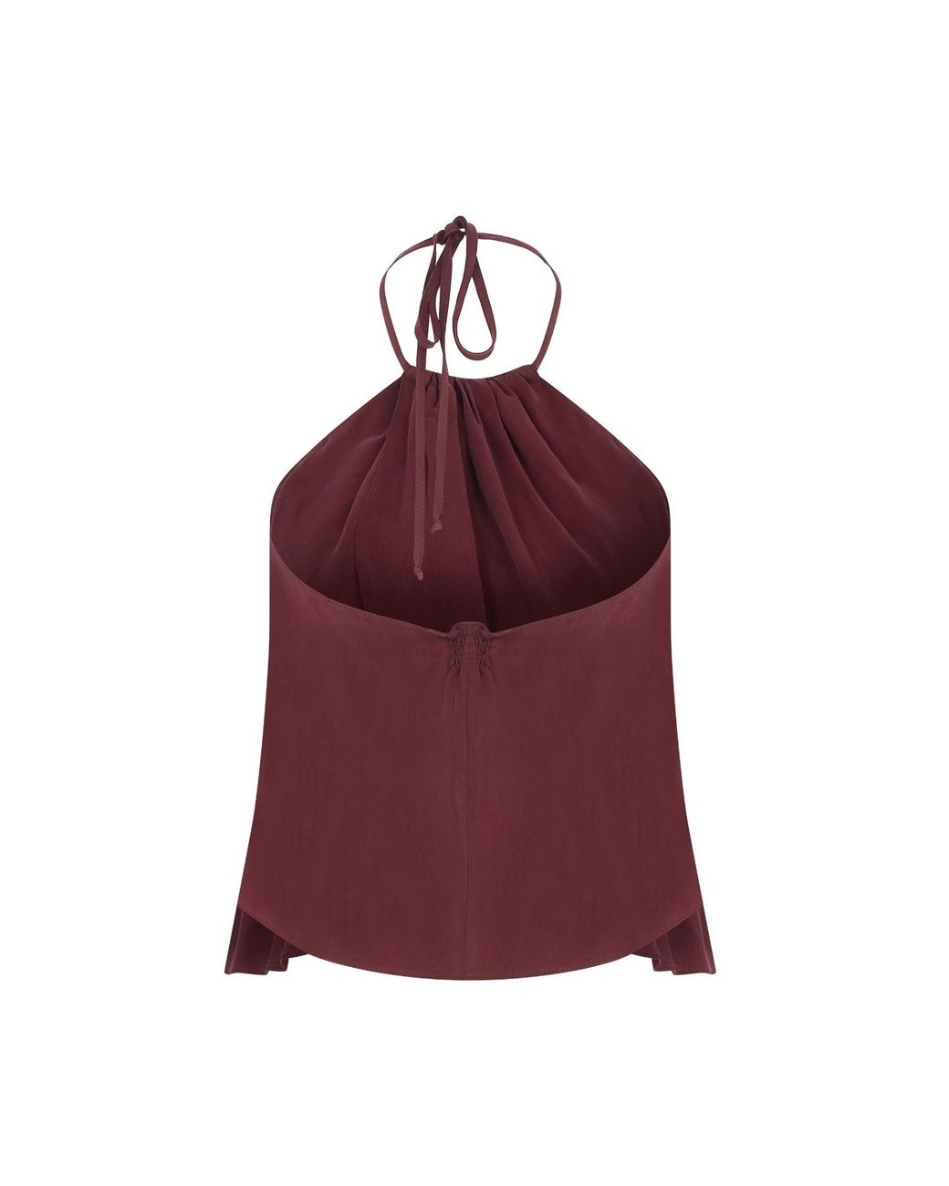 NAZLI CEREN Mui Top In Red Plum
