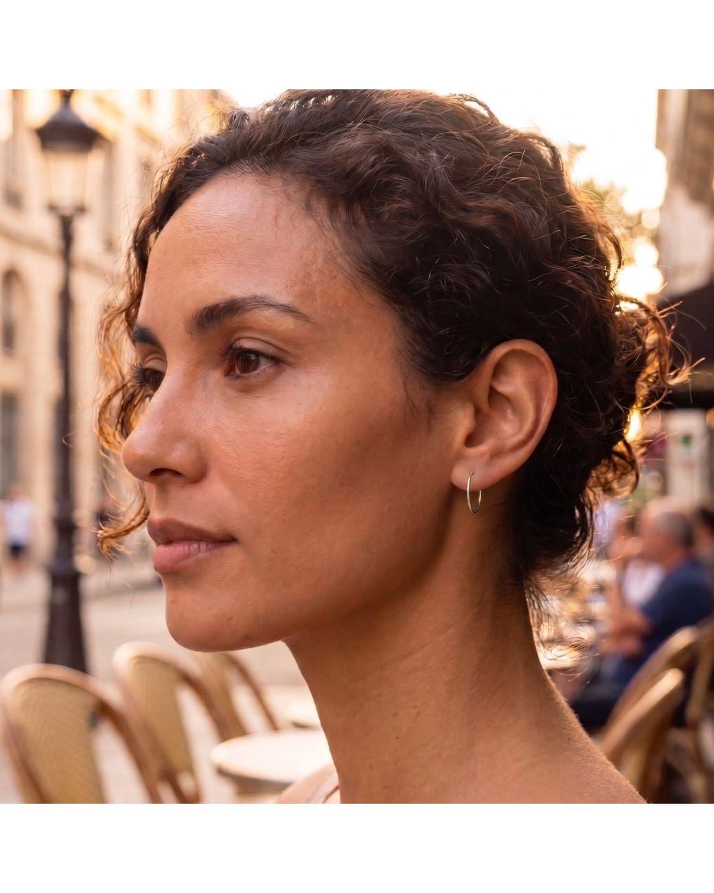 Spero London White Sterling Essential Hoop Earrings Set