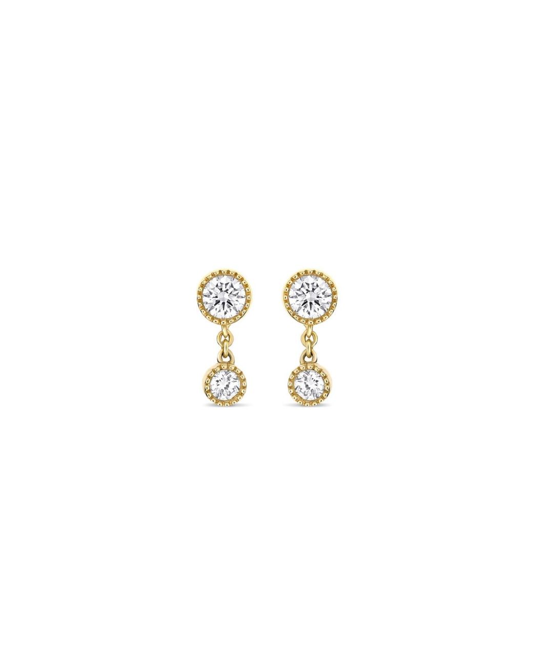 Dinny Hall Metallic Lab-Grown Diamond Double Diamond Stud