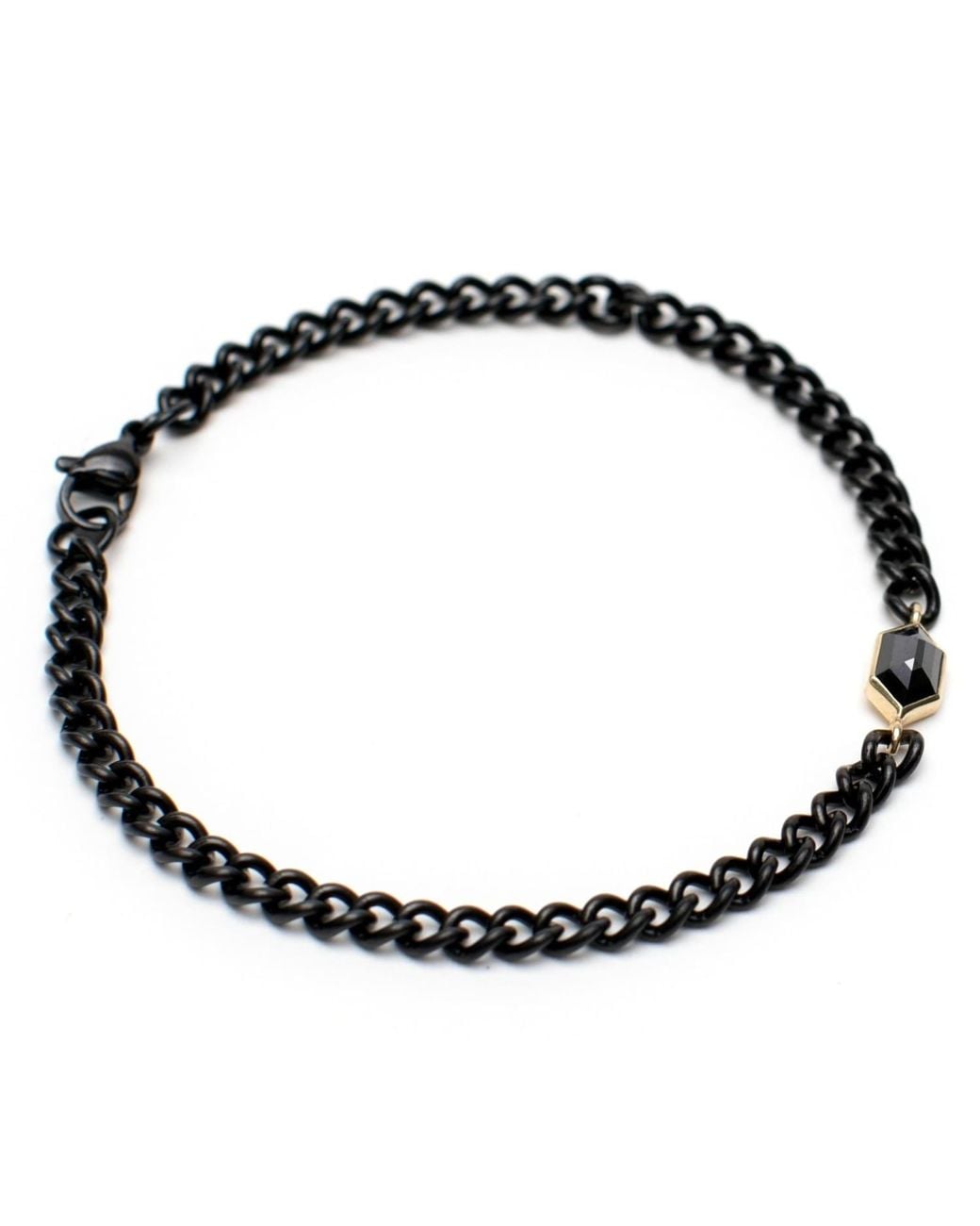 Rahul's Jewels Black Sanctum Astra Bracelet-14 Karat With Genuine Diamond