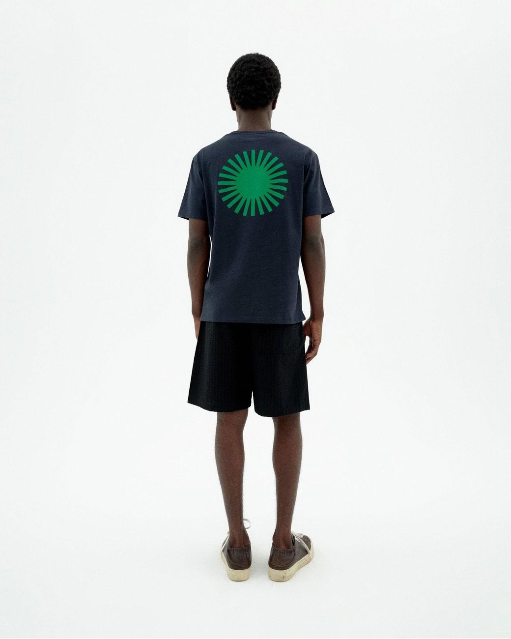 Thinking Mu Green T-Shirt Back Sun for men