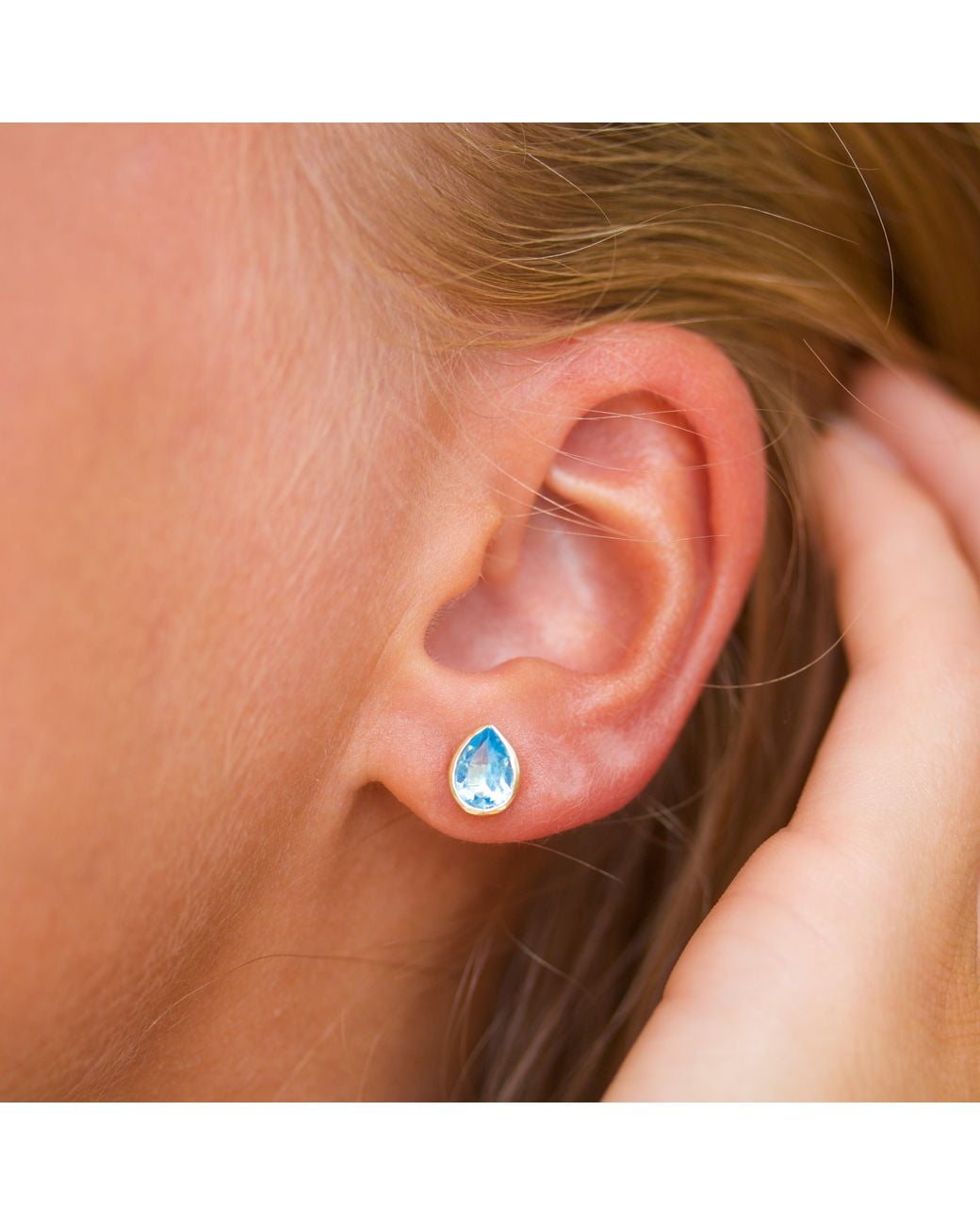 With Love Darling Blue Water Drop Earring