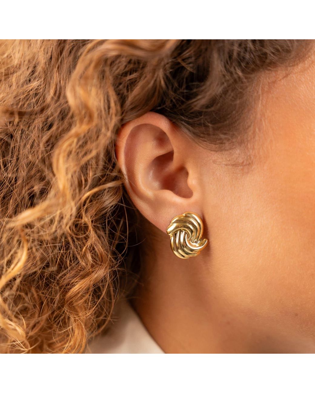 LOTT.gioielli Metallic Classic Earrings Double Wave