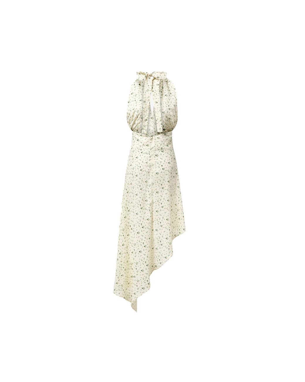 Audrey Vallens Metallic Neutrals Bloom Scarf Dress