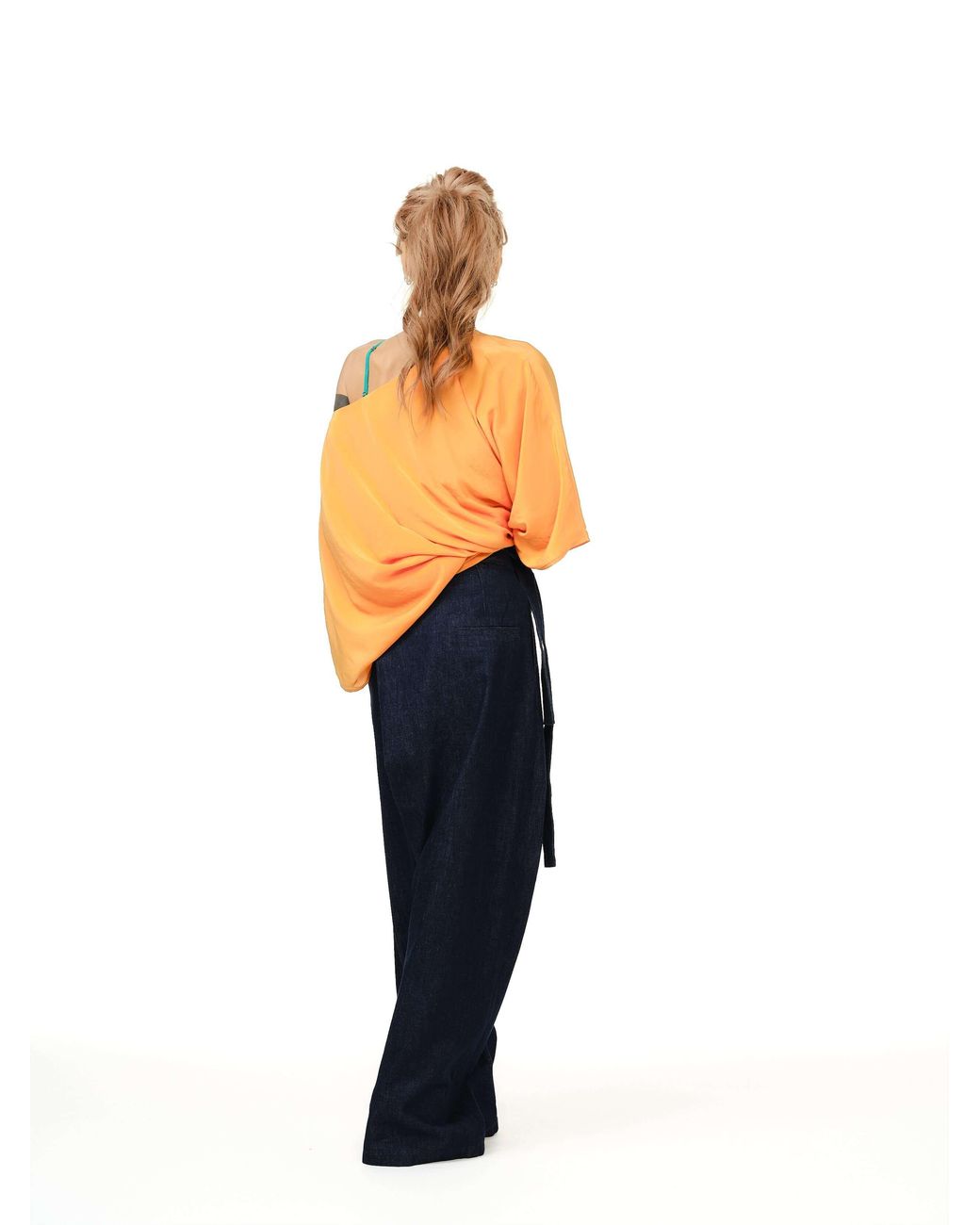 Clothes by Locker Room Blue Wrap-Front Wide-Leg Jeans