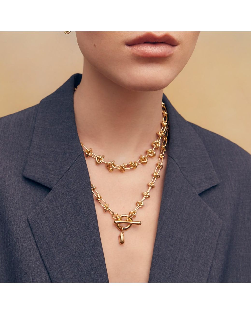 Biko Jewellery Metallic Echo Lariat