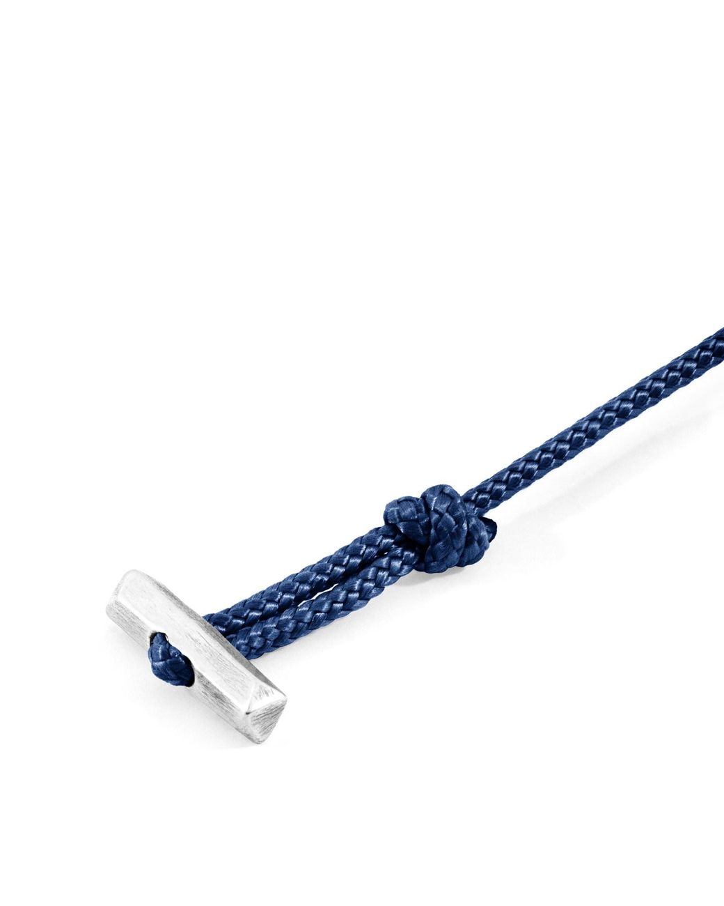 Anchor and Crew Blue Oxford & Rope Bracelet for men