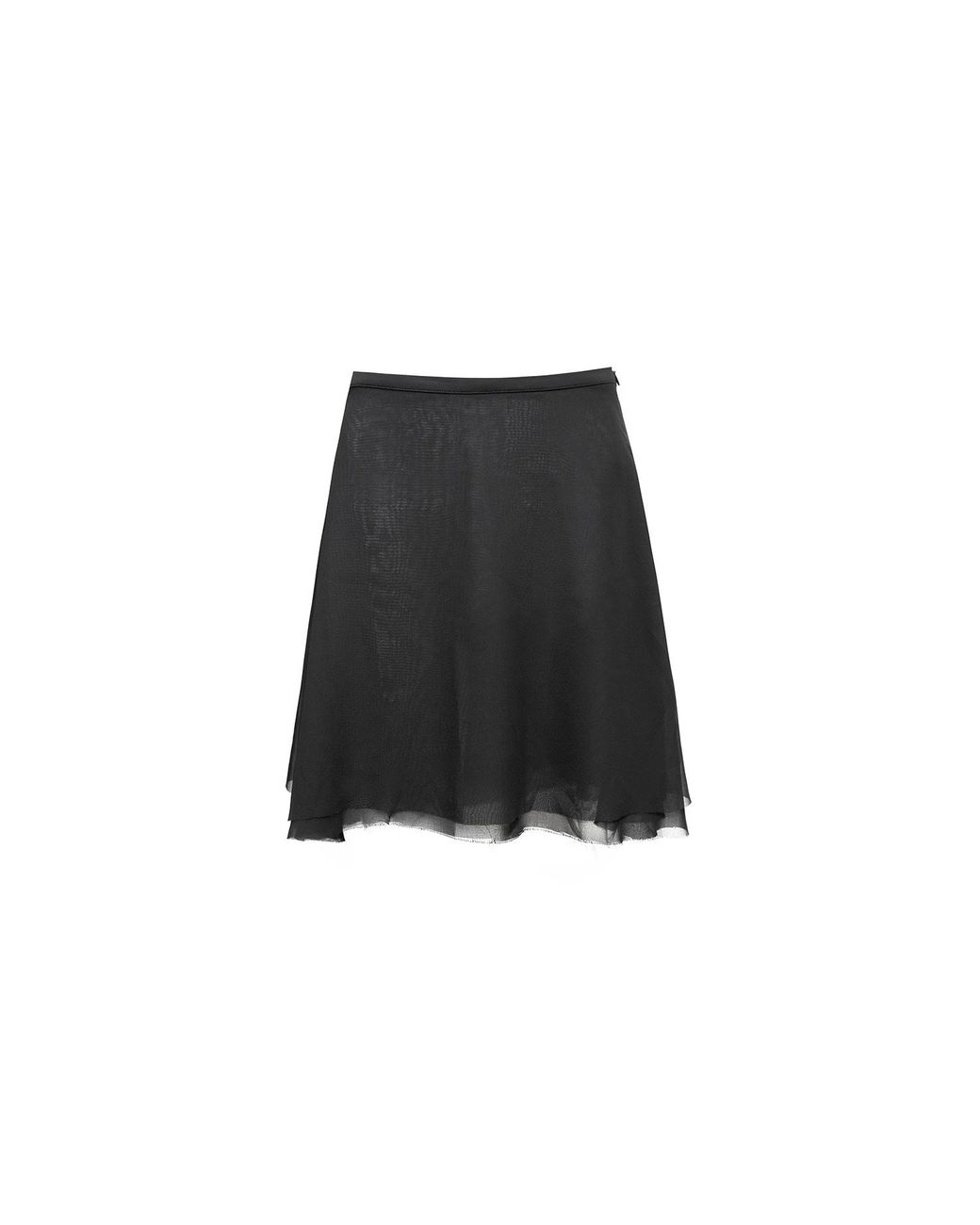 Audrey Vallens Black Miss Av Chiffon Skirt
