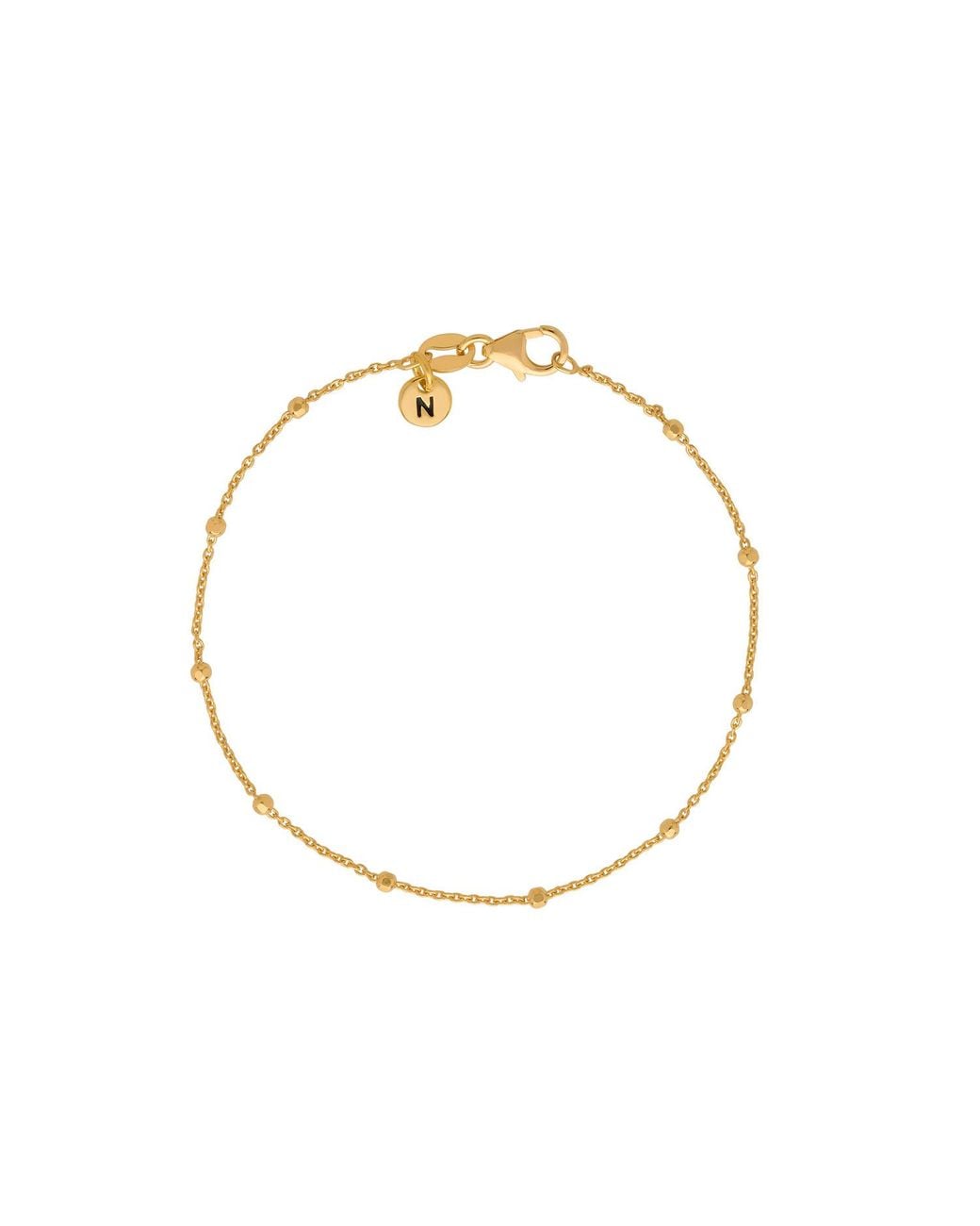 Nellou Jewellery Metallic Satellite Bracelet Plated Sterling