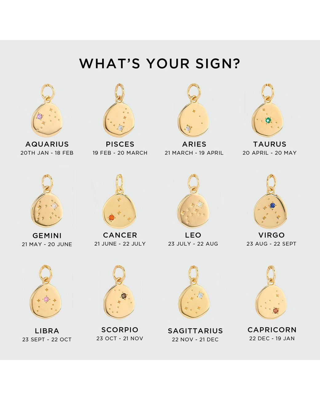 Auree Jewellery Metallic Inari Zodiac Scorpio Vermeil Necklace
