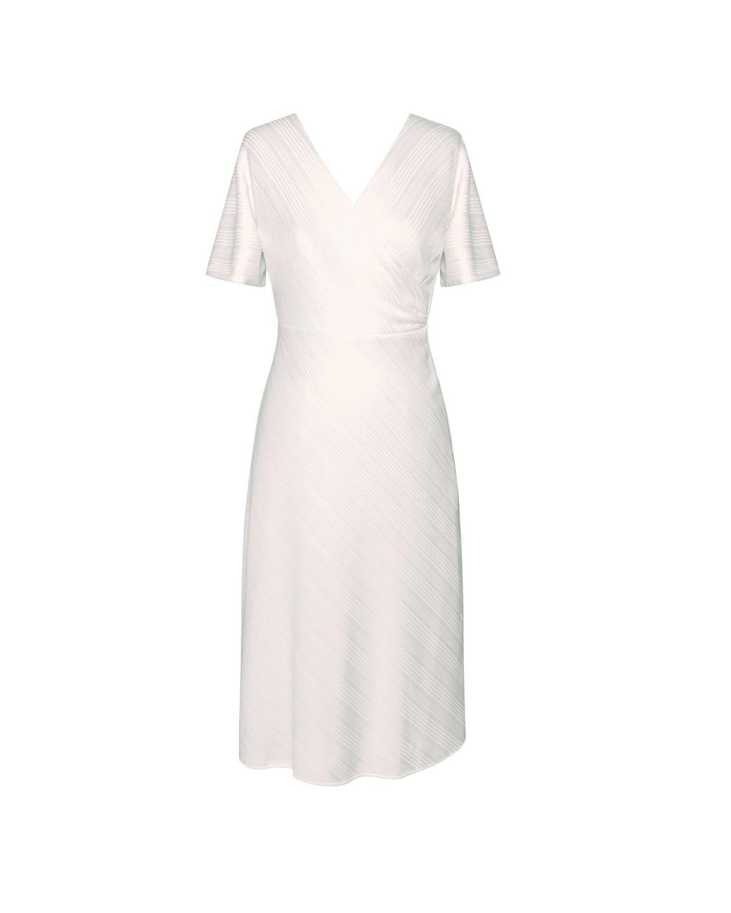 Alie Street London White Kayla Kimono Ribbed Dress
