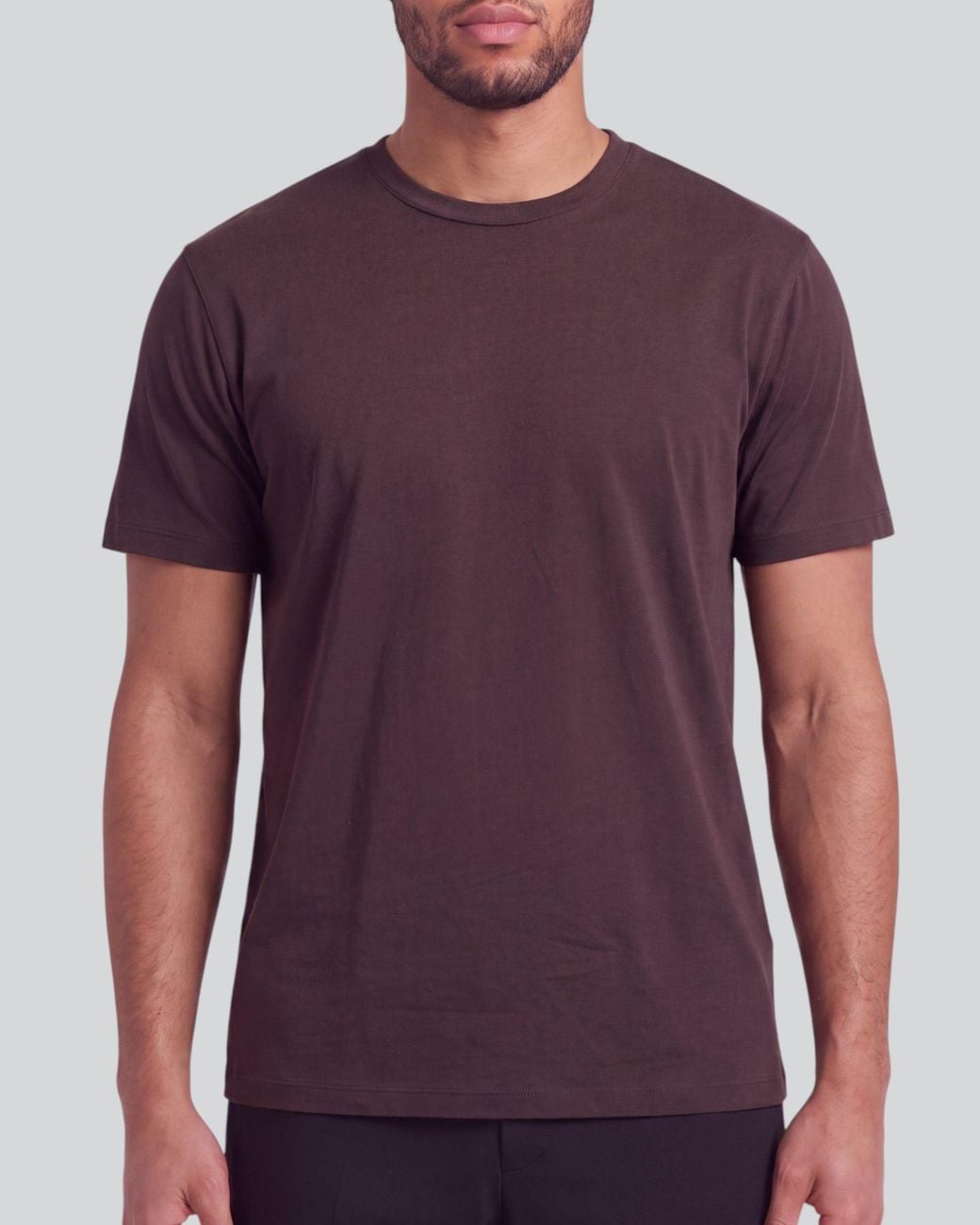 Lords of Harlech Black Timothy Brownie Stretch Cotton Crew-Neck Tee for men