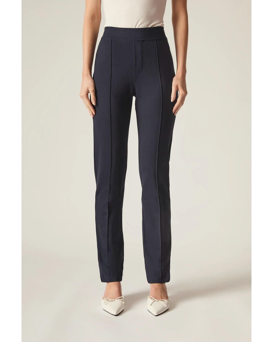 James Lakeland Blue Cigarette Trousers