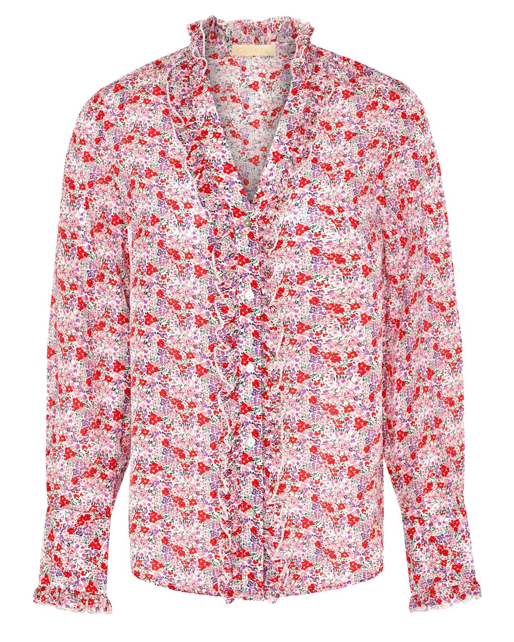 Guinea London Pink Floral Print Shirt