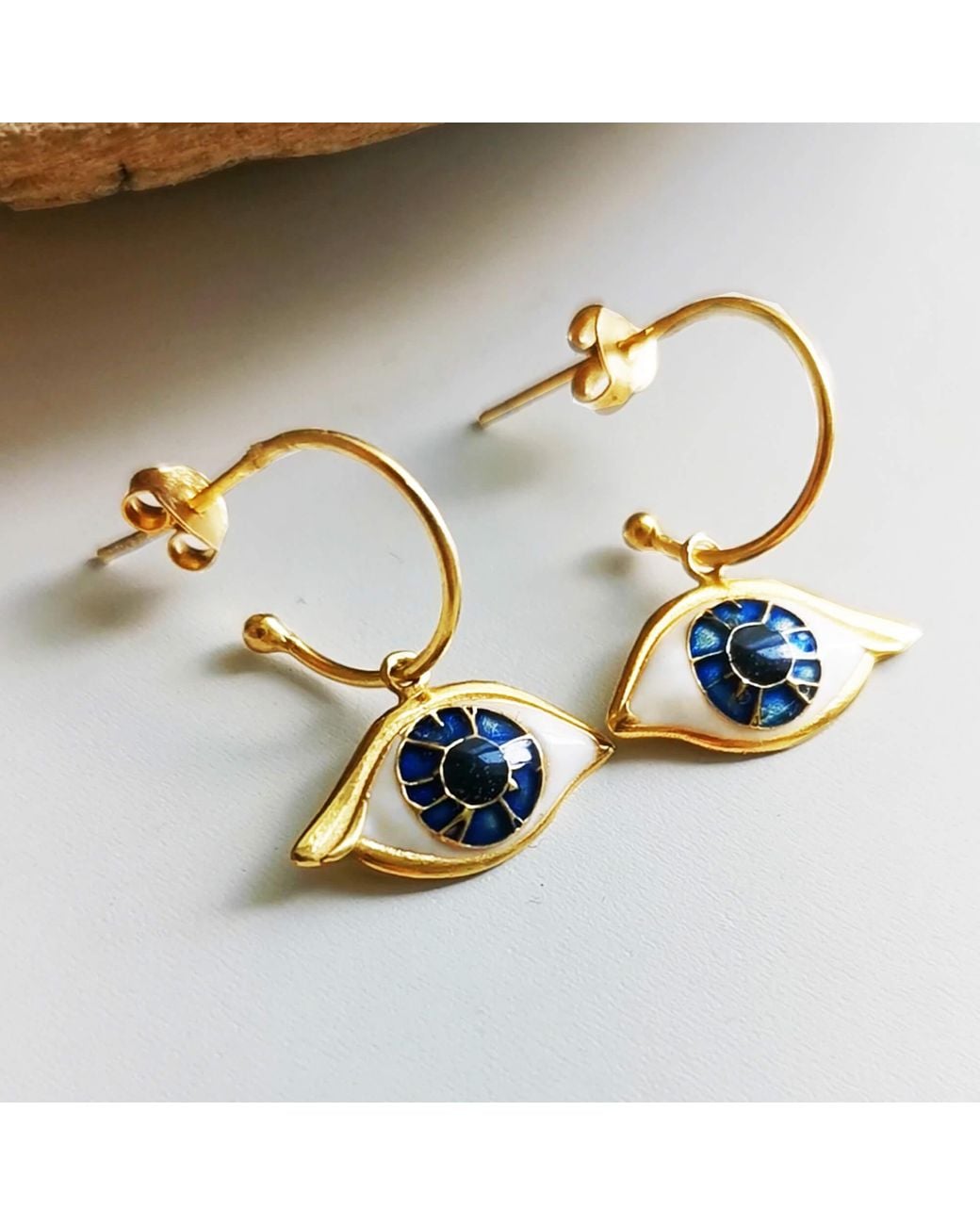 Nowart Jewelry Brown Evil Eye Earrings