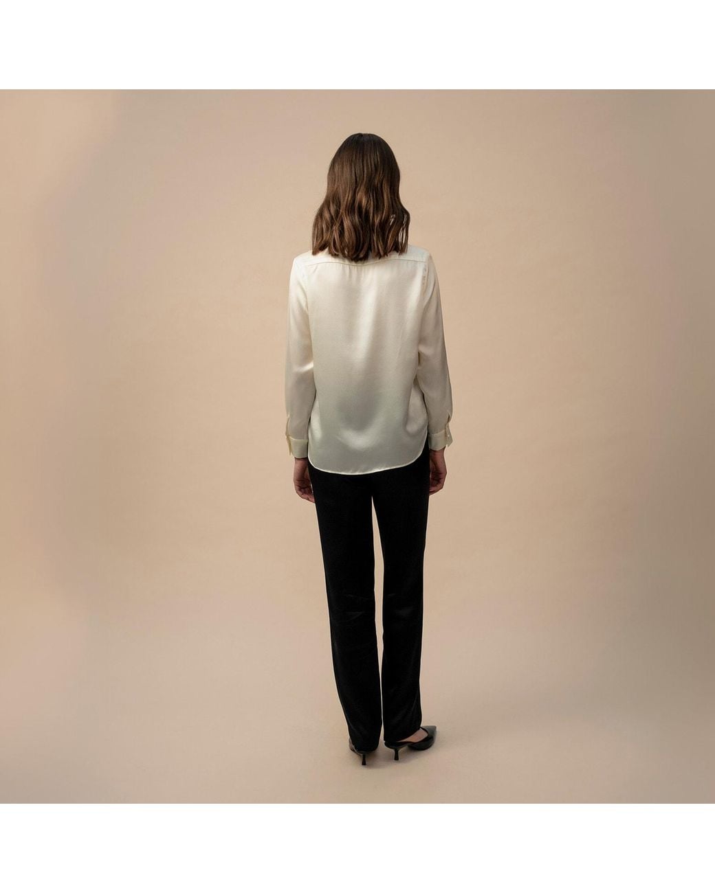 Anse Victorin Natural Alva Silk Blouse